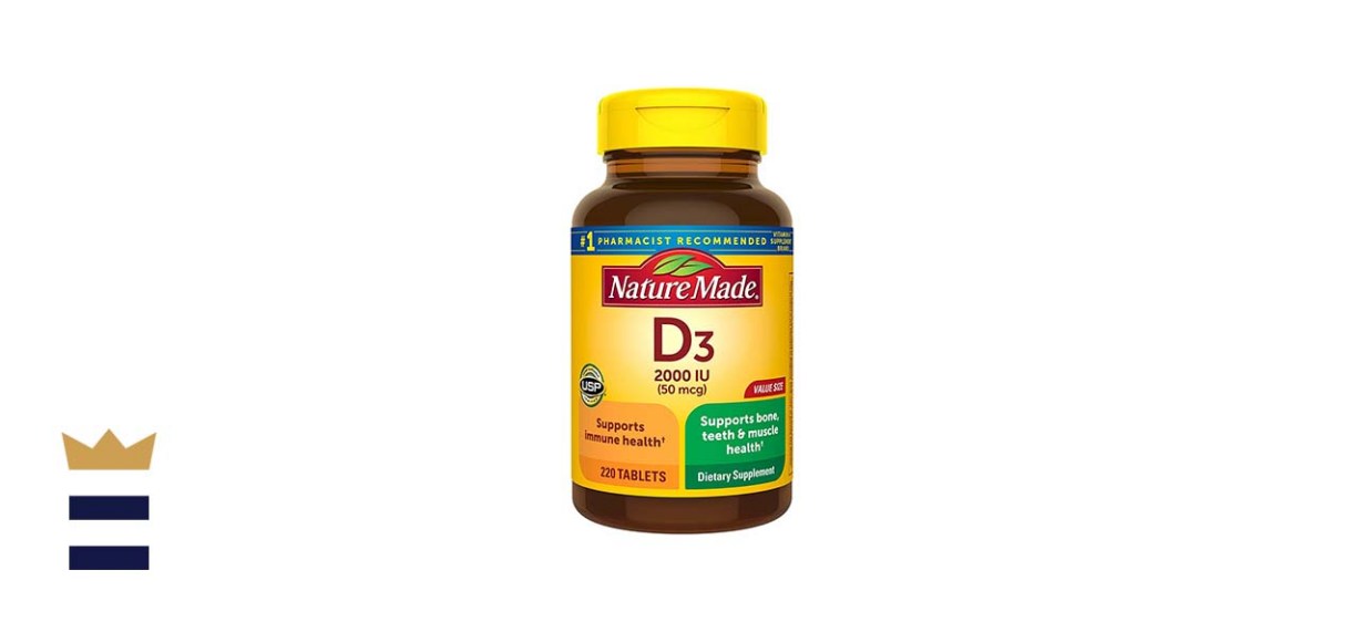 Nature Made Vitamin D3, 220 Tablets, Vitamin D 2000 IU (50 Micrograms)