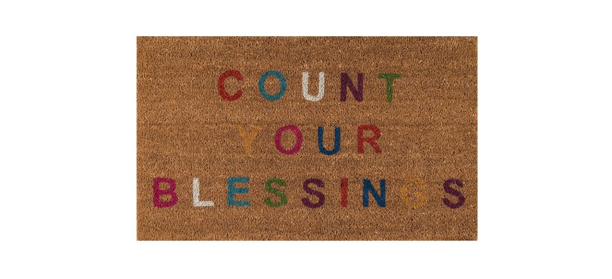 Novogratz Aloha Collection Count Your Blessings Doormat