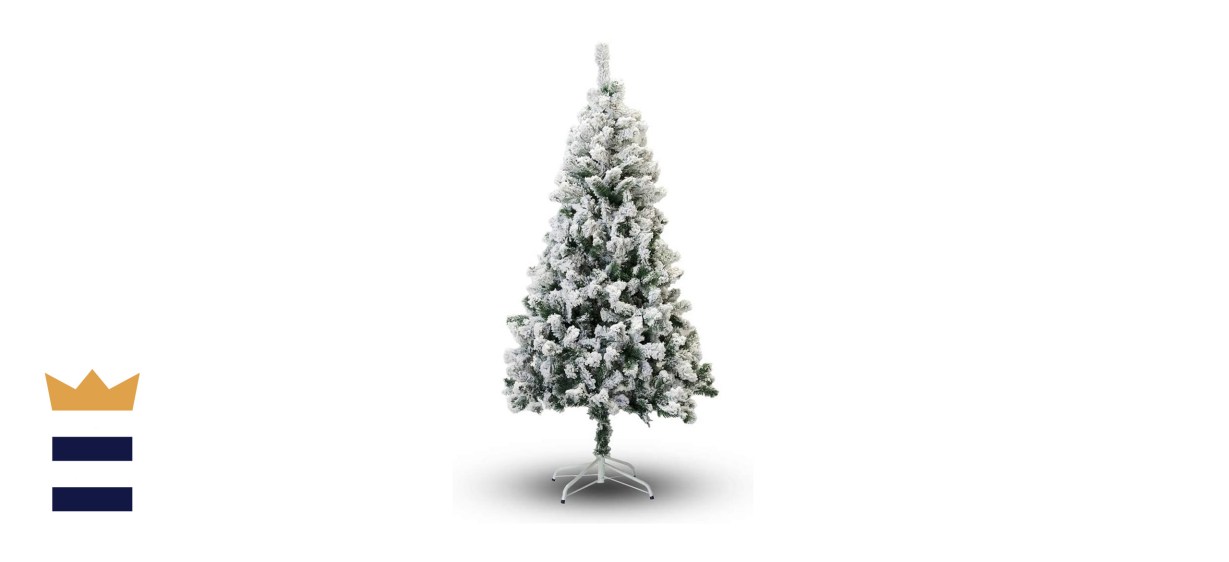 Perfect Holiday Christmas Tree, 8-Feet, Flocked Snow