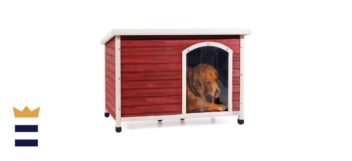 Petsfit Weatherproof Wooden Outdoor Doghouse
