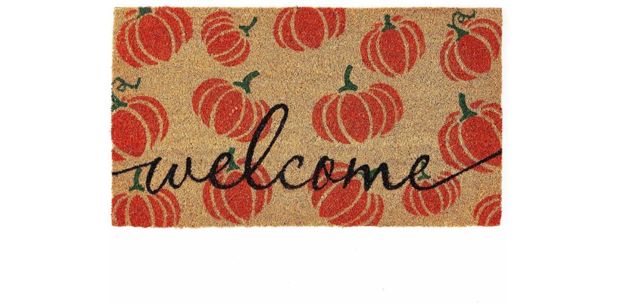 KANKUN Halloween Coco Coir Door Mat