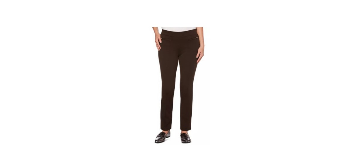 Rafaella Women's Slim Ponte Comfort Pant