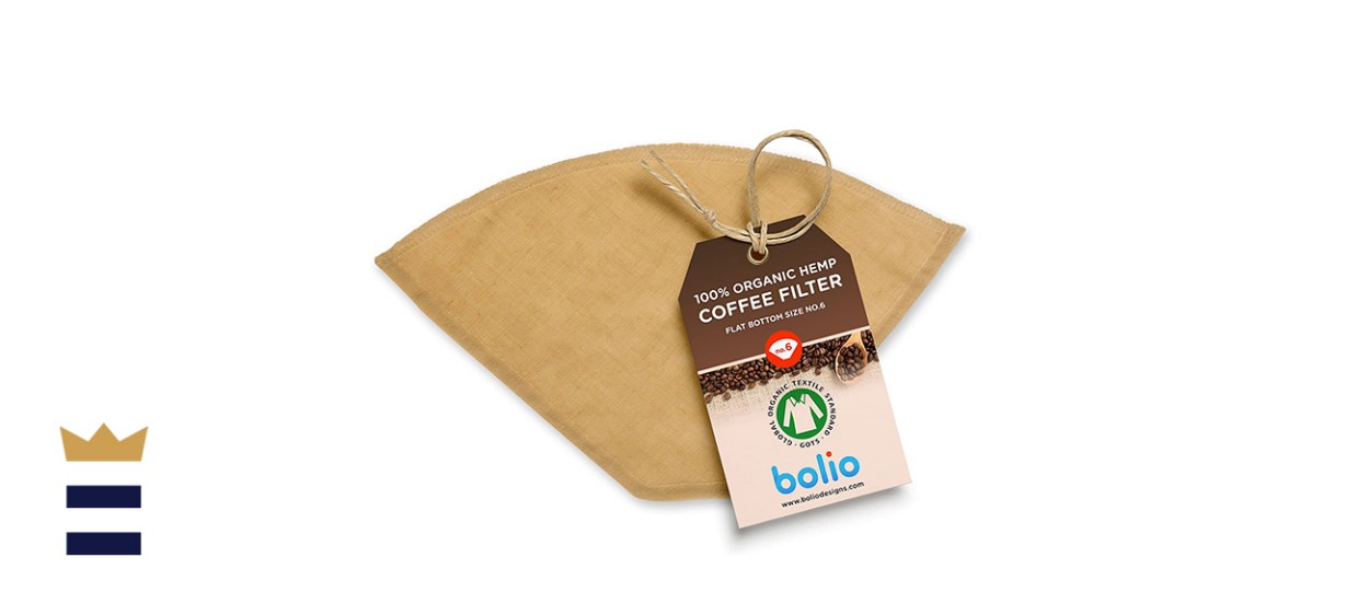Bolio Hemp Cloth - Flat Bottom No 6. Reusable Coffee Filter 