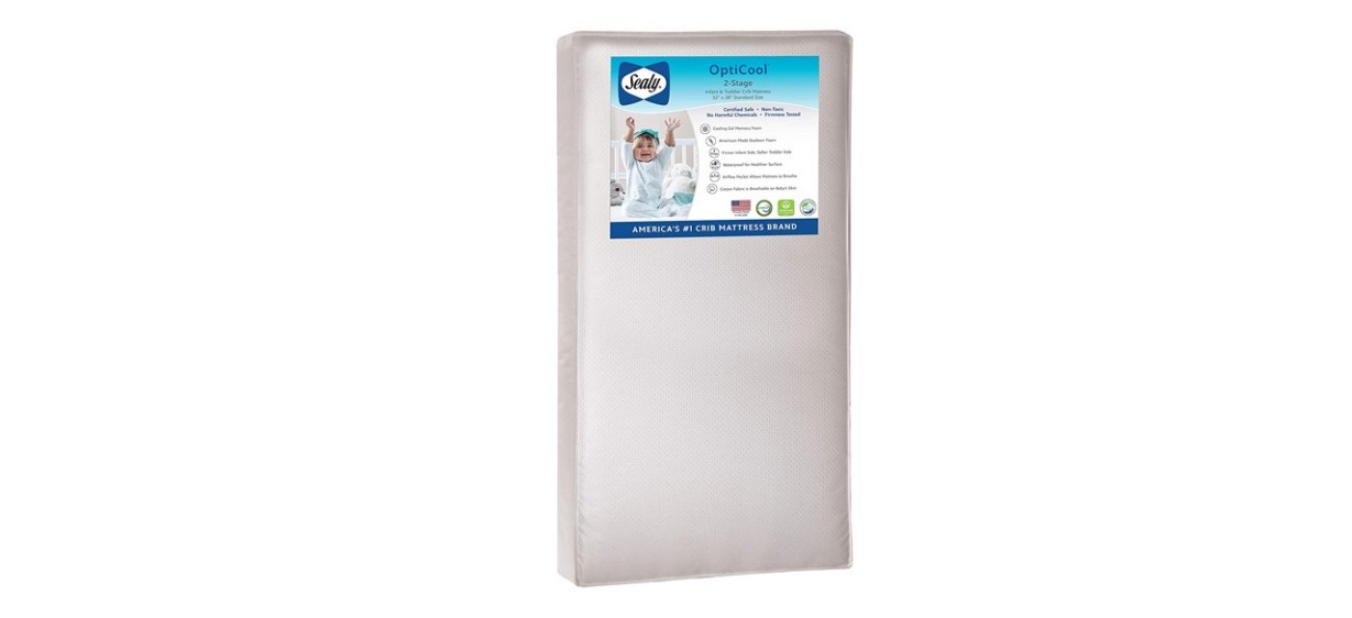 Sealy OptiCool Two-Stage Cool Gel Crib Mattress