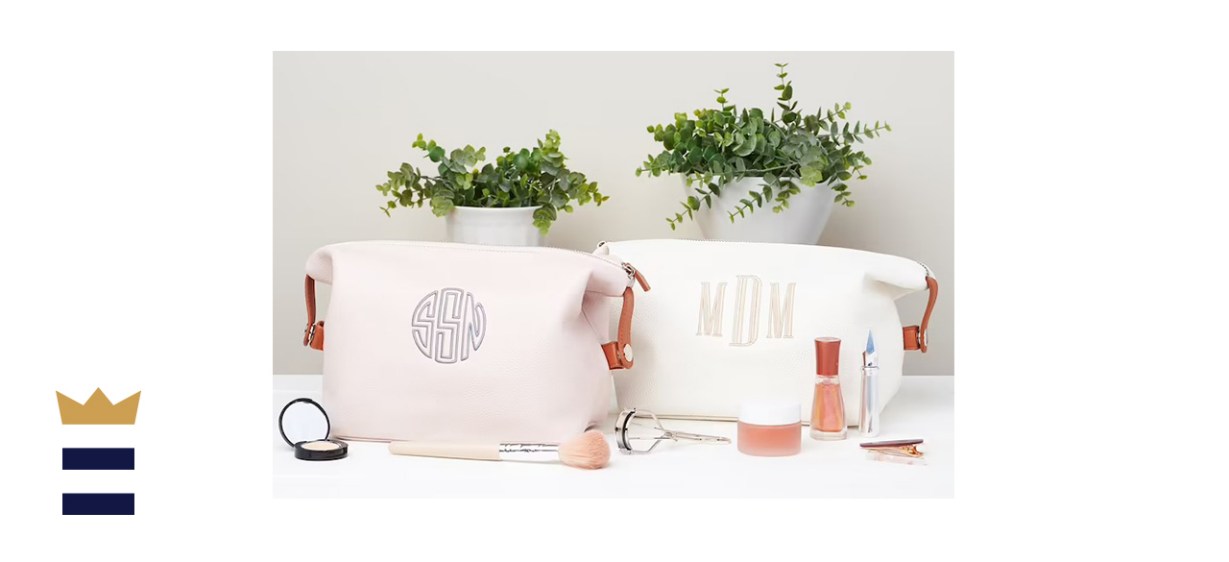 Southern Yall Designs Personalized Faux Leather Makeup Pouch