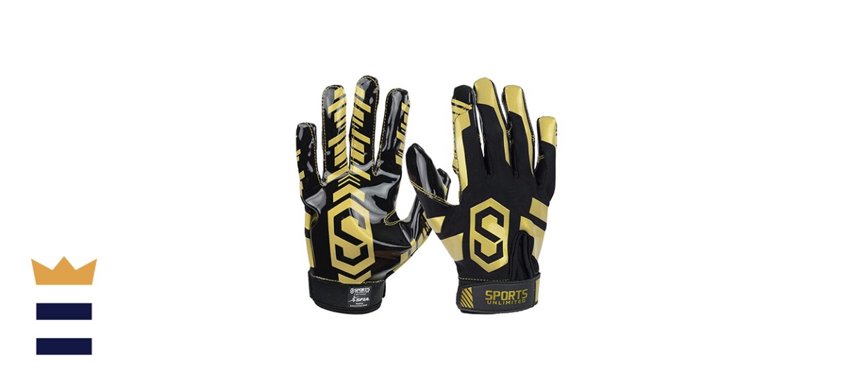 Sports Unlimited Clutch Adult Receiver Football Gloves