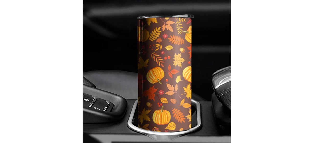 Best Ceovfoi Fall Pumpkin Maple Leaf Insulated Stainless Tumbler