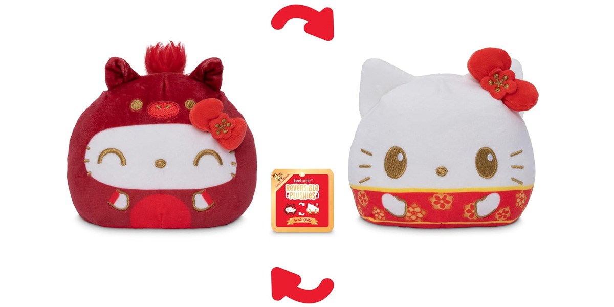 Teeturtle Reversible Hello Kitty Year of The Horse Lunar New Year Plushie