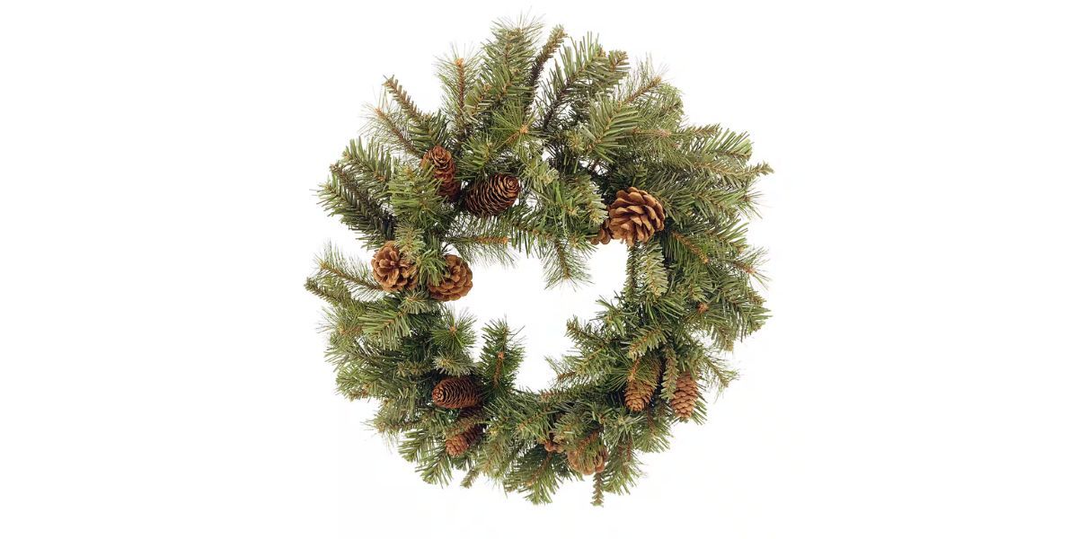 22&quot; Noble Pine &amp; Pinecone Wreath by Ashland
