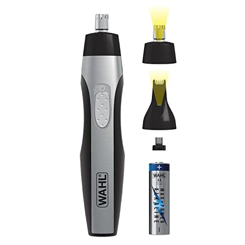 Wahl 2-In-1 Deluxe Lighted Ear, Nose, And Brow Trimmer