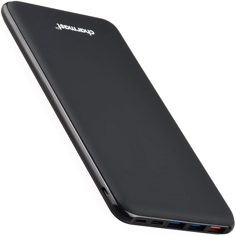 Charmast 10000mAh Power Bank with Built-in Type C and Micro USB Cable