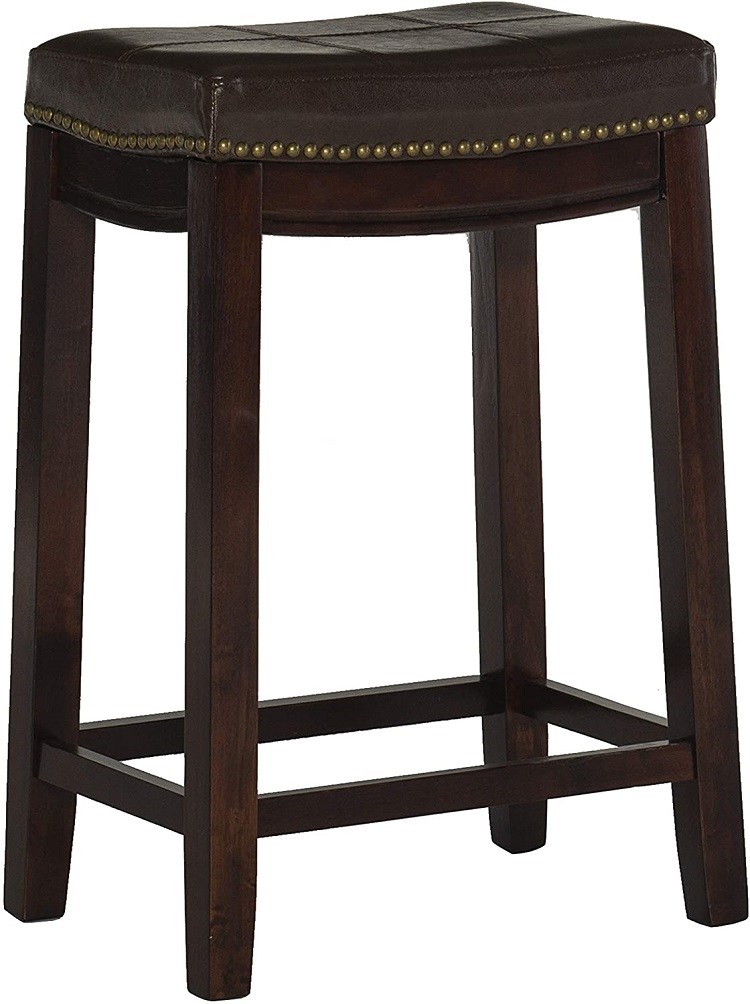 Linon Home Decor Claridge Cushioned Counter Stool