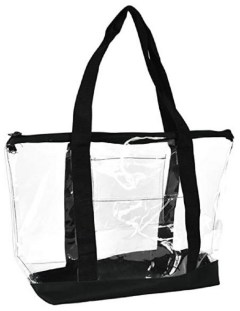 DALIX Clear Shopping Bag