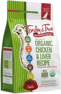 Tender & True 20 lb. Organic Chicken & Liver Recipe Dog Food