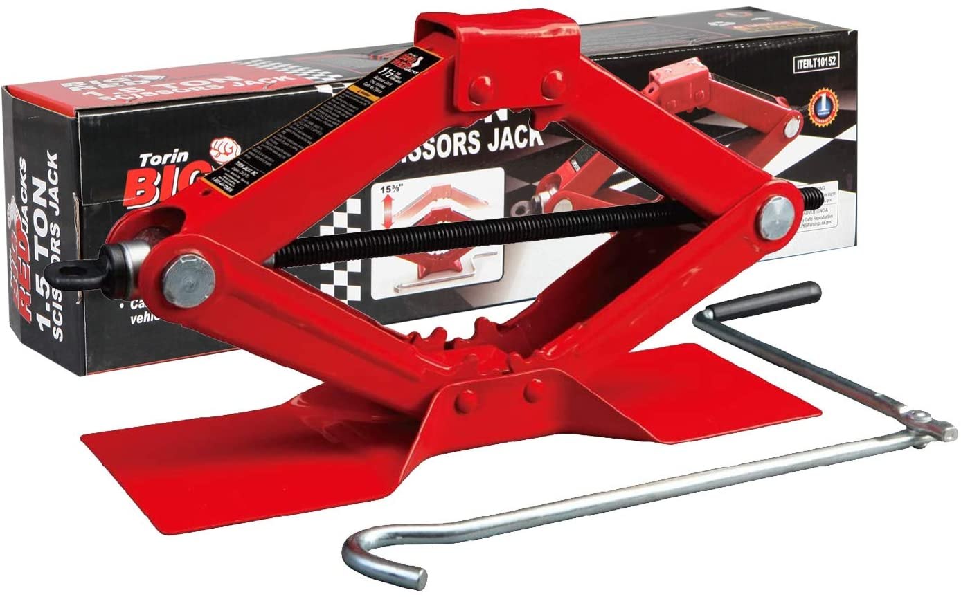 Torin Steel Scissor Jack – 3,000lb Capacity