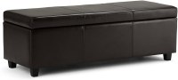 Simpli Home Avalon Rectangular Ottoman Bench