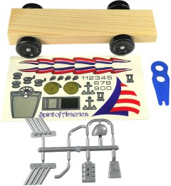 Pinewood Pro Pre-Cut Pinewood Derby Car Kit