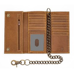 Juzar Tapal Collection Men's Crazy Horse Checkbook Trifold Wallet