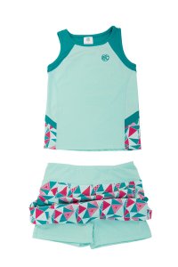 Street Tennis Club Girls' Tennis and Golf Tank and Skirt Set