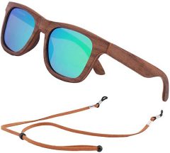 An Swallow Unisex Wooden Sunglasses