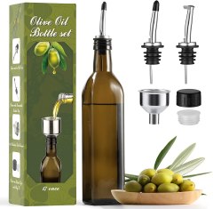 Aozita Glass Olive Oil Bottle Set