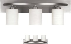 Bennington Lakeland 3-Bulb Bath Vanity Light Fixture Bar