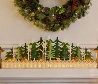 Balsam Hill  Lit Wooden Christmas Advent Calenar