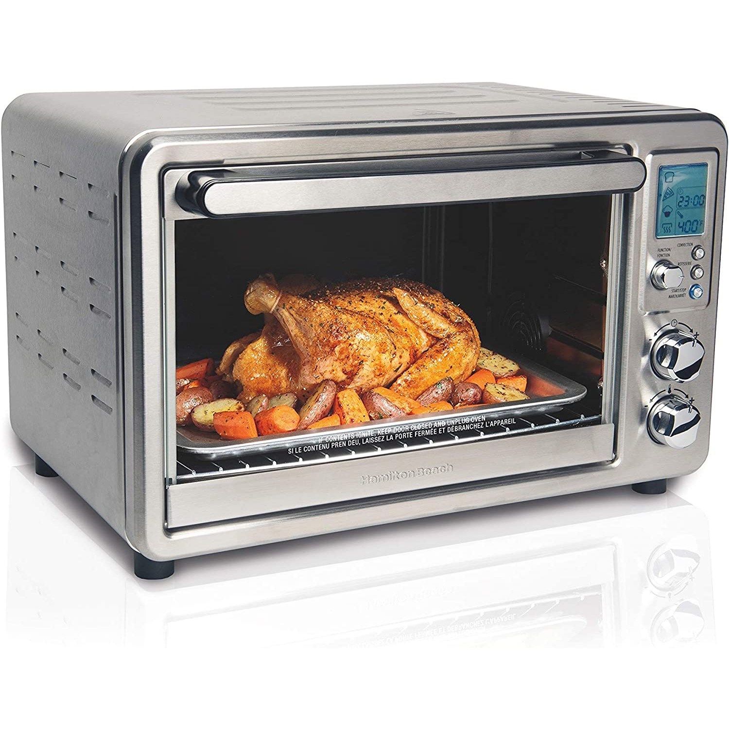 Hamilton Beach Digital &amp; Convection Toaster Oven with Rotisserie