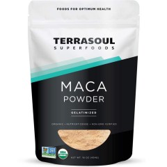 Terrasoul Superfoods Organic Gelatinized Maca Powder, 16 oz