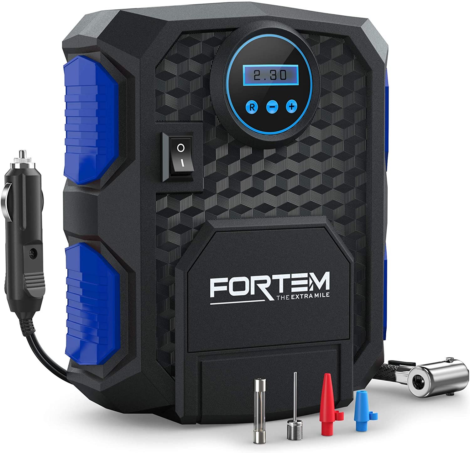 FORTEM Digital Tire Inflator for Car w/Auto Pump/Shut Off Feature
