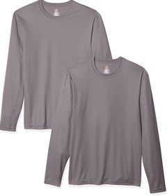 Hanes Men's Long Sleeve Cool-Dri T Shirt