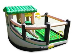 Island Hopper Recreational Bounce House with Fort