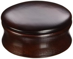 Kingsley Dark Wood Shave Soap Bowl with Lid