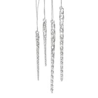 Kurt Adler Clear Glass Icicles