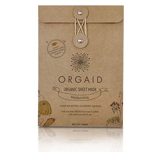 Orgaid Organic Sheet Masks, 4-pack