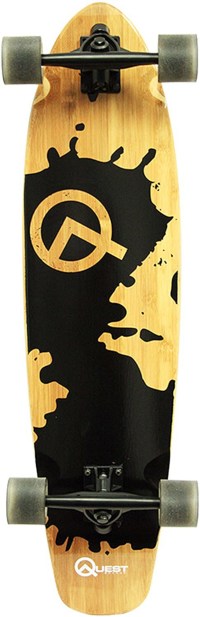 Quest Rorshack 34" Complete Longboard Skateboard
