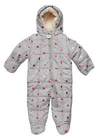 DKNY Quilted Fleece Puffer Jumpsuit