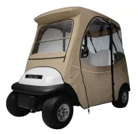Classic Accessories Fairway FadeSafe Precedent Short Roof Khaki Golf Cart Enclosure
