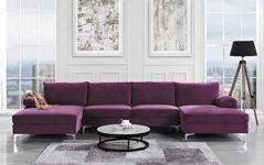 Sofamania Modern Large Velvet Sectional