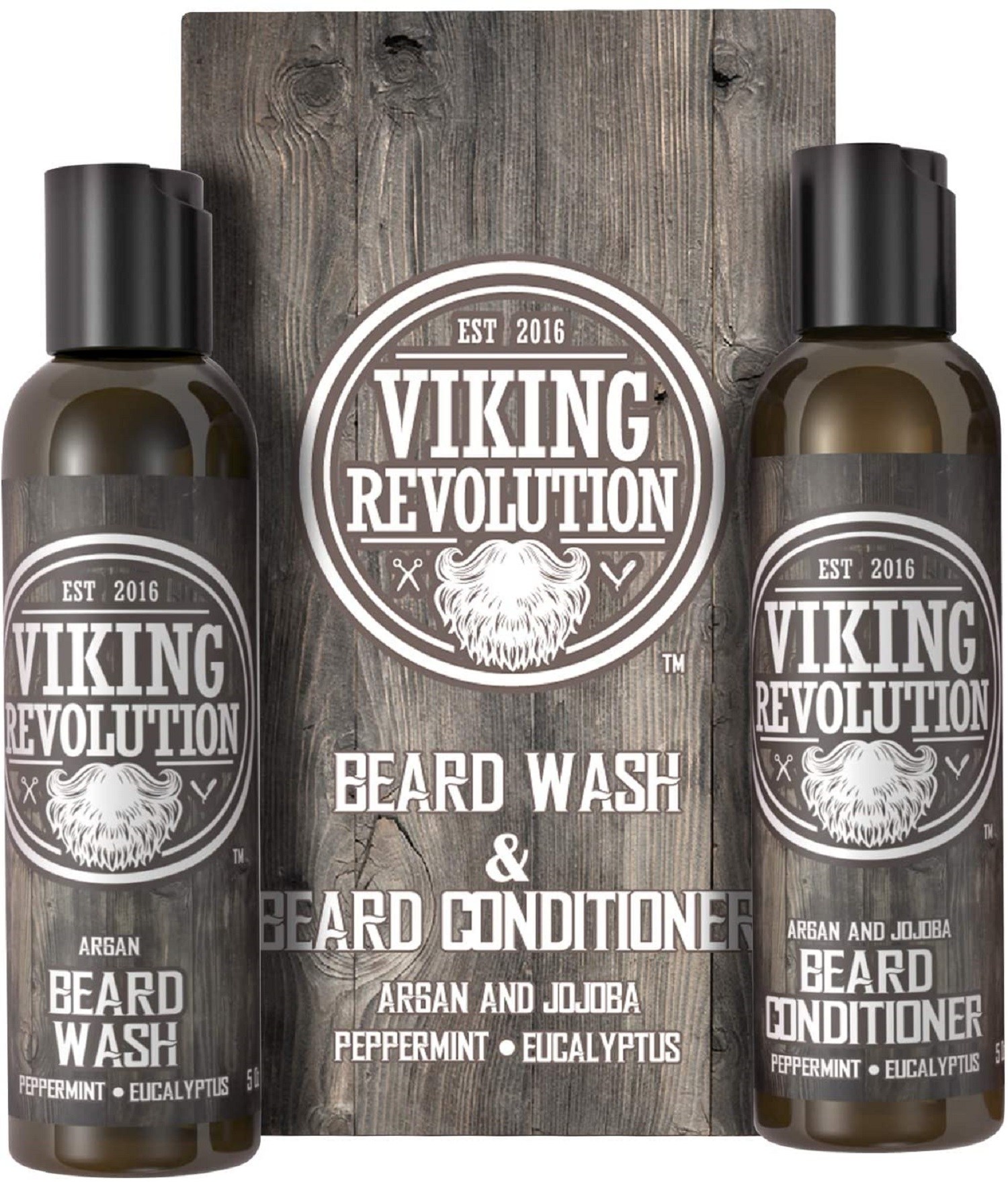 Viking Revolution Beard Wash and Beard Conditioning Set