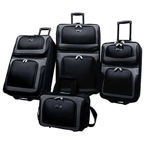 us traveler luggage hardside spinner